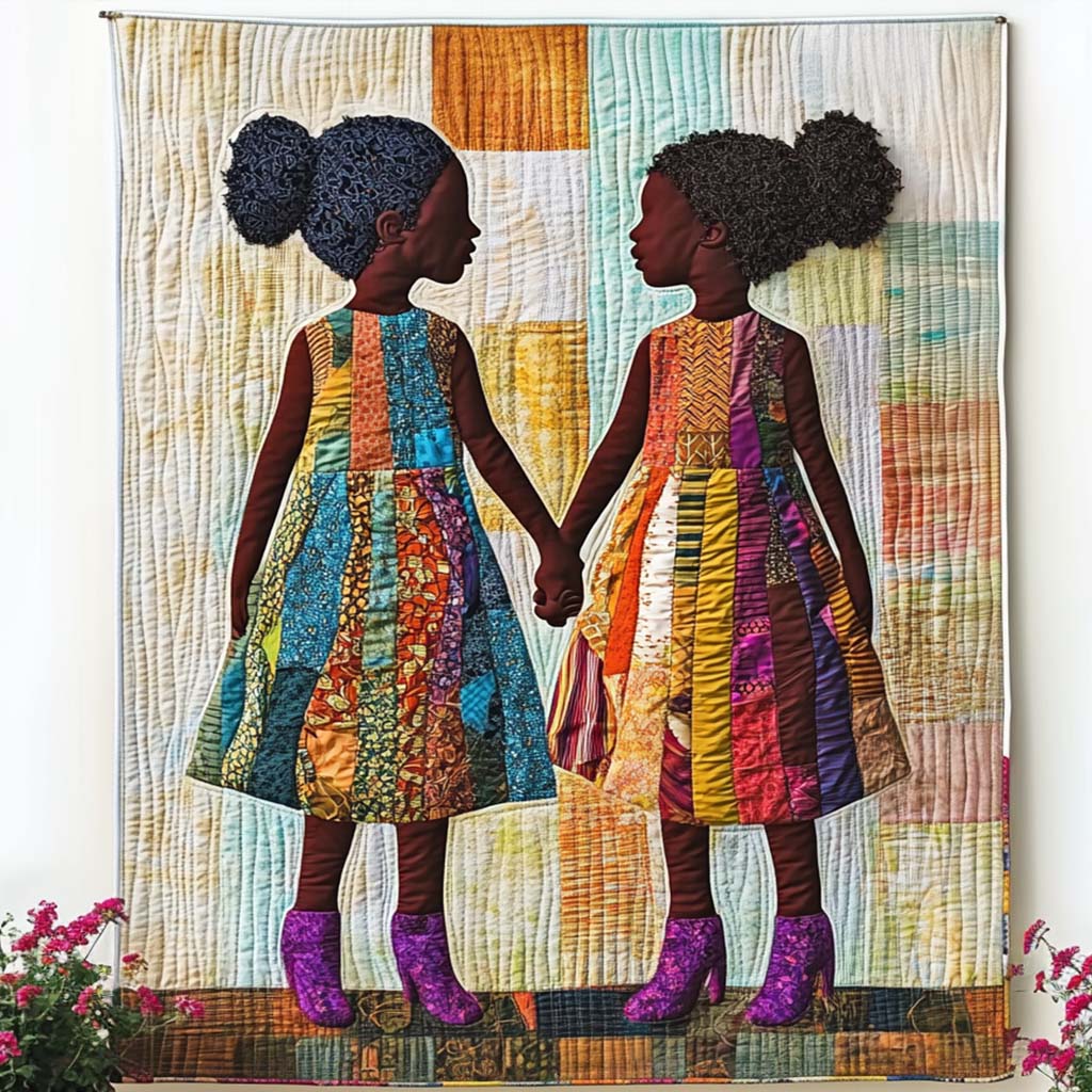 African Quilted Blanket Christmas Room Decor African American Gifts For Her - Image 4