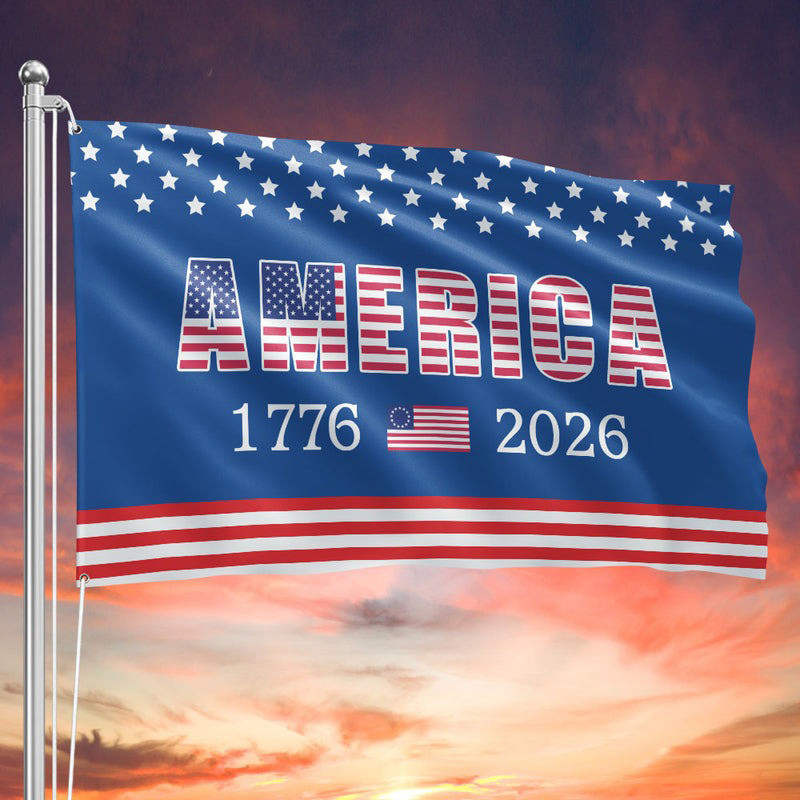 America 250Th Anniversary Semiquincentennial USA Flag 1776-2026 Patriotic Outdoor Decor