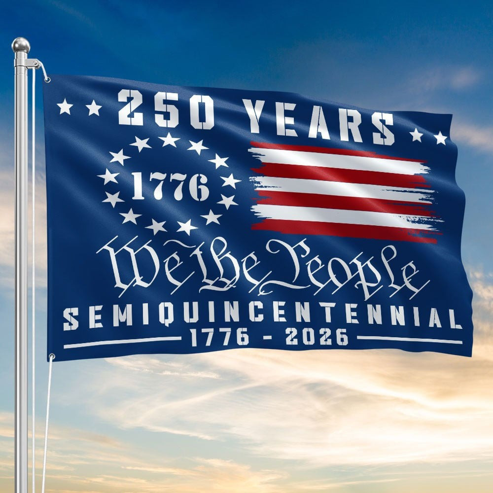 America 250th Anniversary We The People Flag Semiquincentennial 1776 2026 Flag Patriotic Gifts