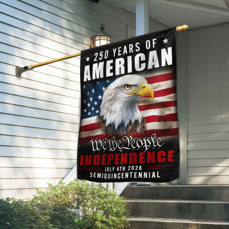 Bald Eagle 250 Years Of American Flag We The People 2026 Independence Semiquincentennial