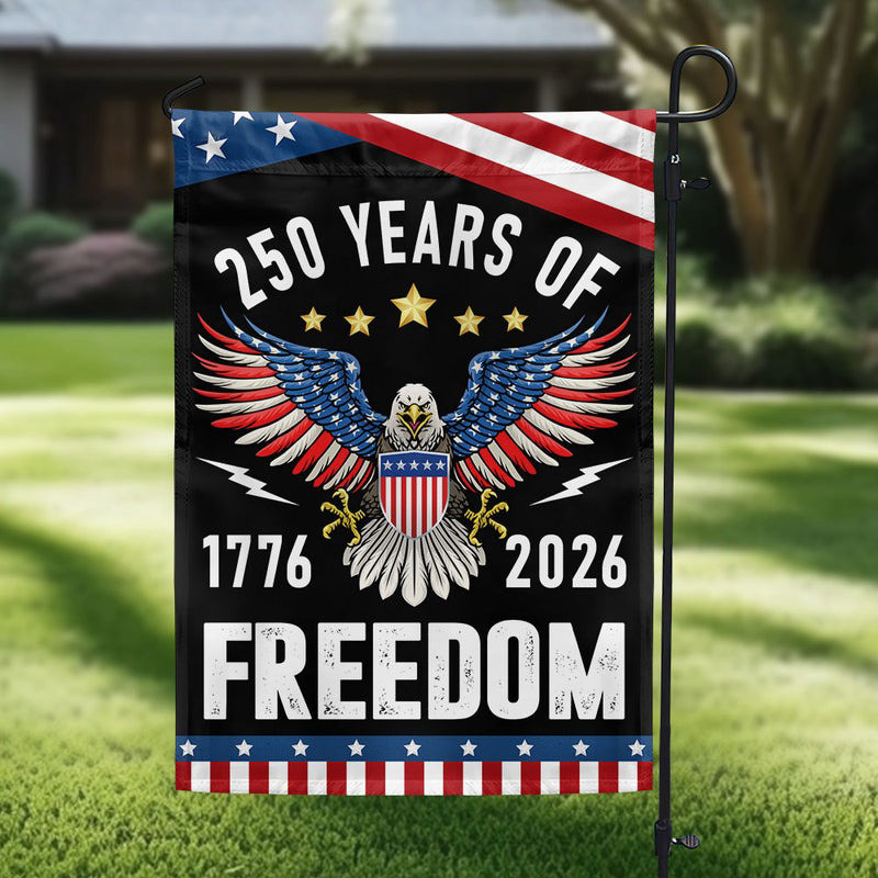 Bald Eagle 250 Years OF Freedom Flag 1776 2026 Semiquincentennial 250Th Anniversary Merch