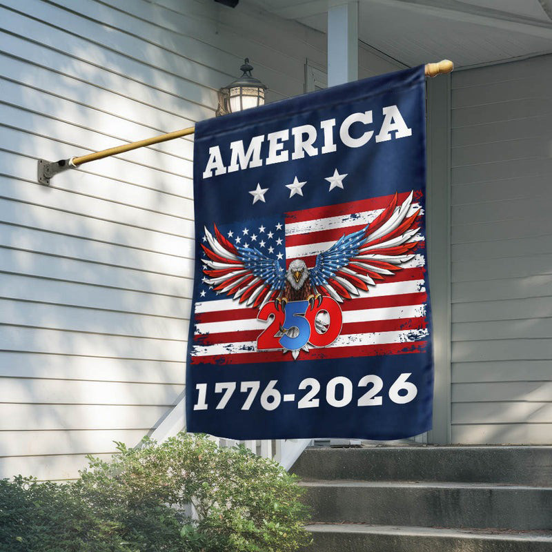 Bald Eagle America 250th Anniversary Flag Semiquincentennial 1776-2026 Patriotic USA Flag