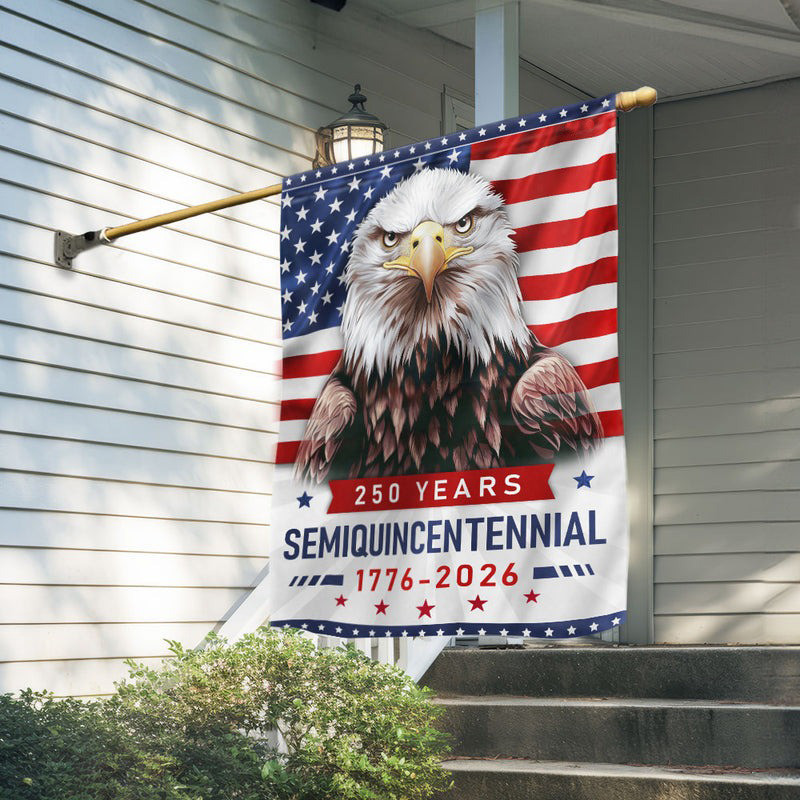 Bald Eagle America Semiquincentennial 250 Years Flag 1776 2026 4Th Of July Decorations