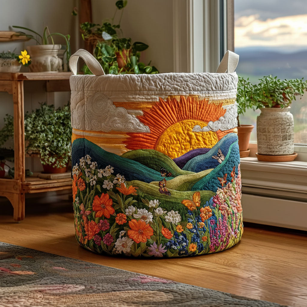 Blooming Valley Butterfly Sunrise Sunshine Laundry Basket Best Clothes Hamper Special Gifts