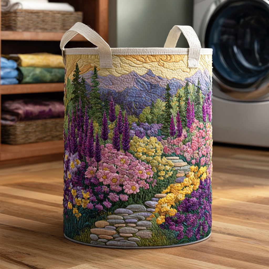 Blossom Garden Floral Laundry Basket Storage Bin Clothes Hamper Best Family Baskets
