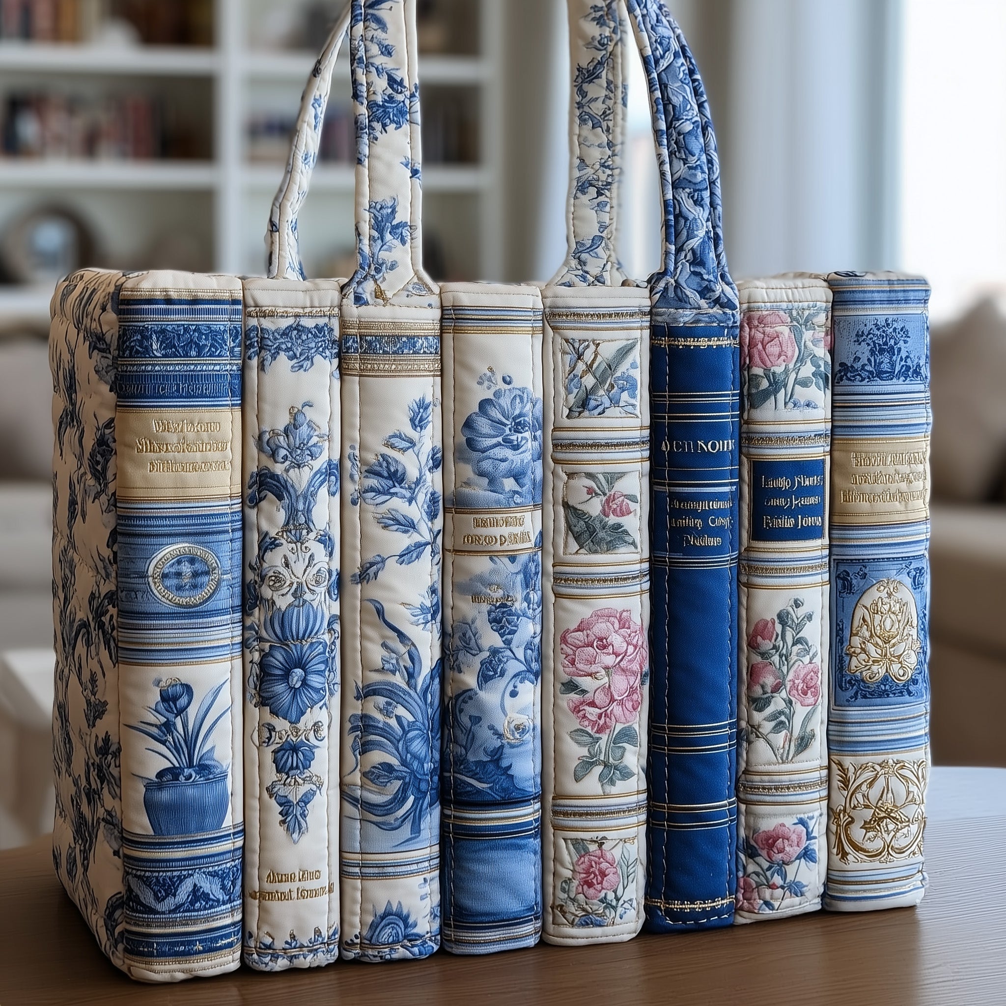 Book Quilted Tote Bag Best Handbag For Everyday Use Best Book Lovers Gifts For Her