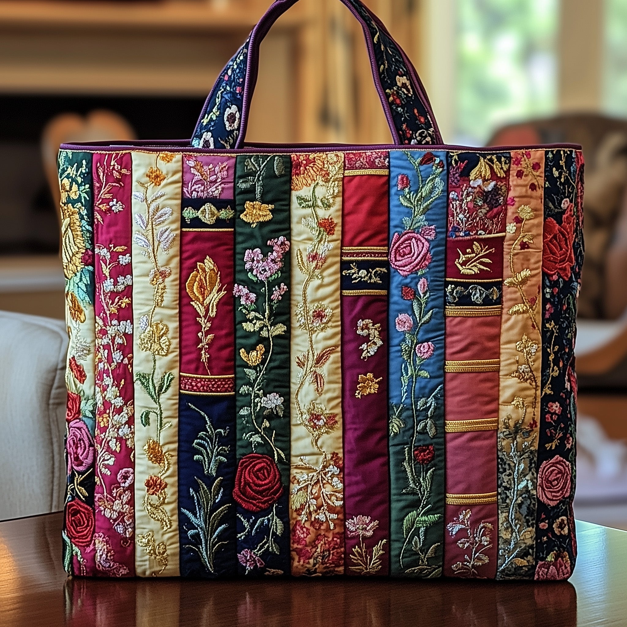 Bookish Quilted Tote Bag Best Shoulder Handbags Book Gifts For Ladies