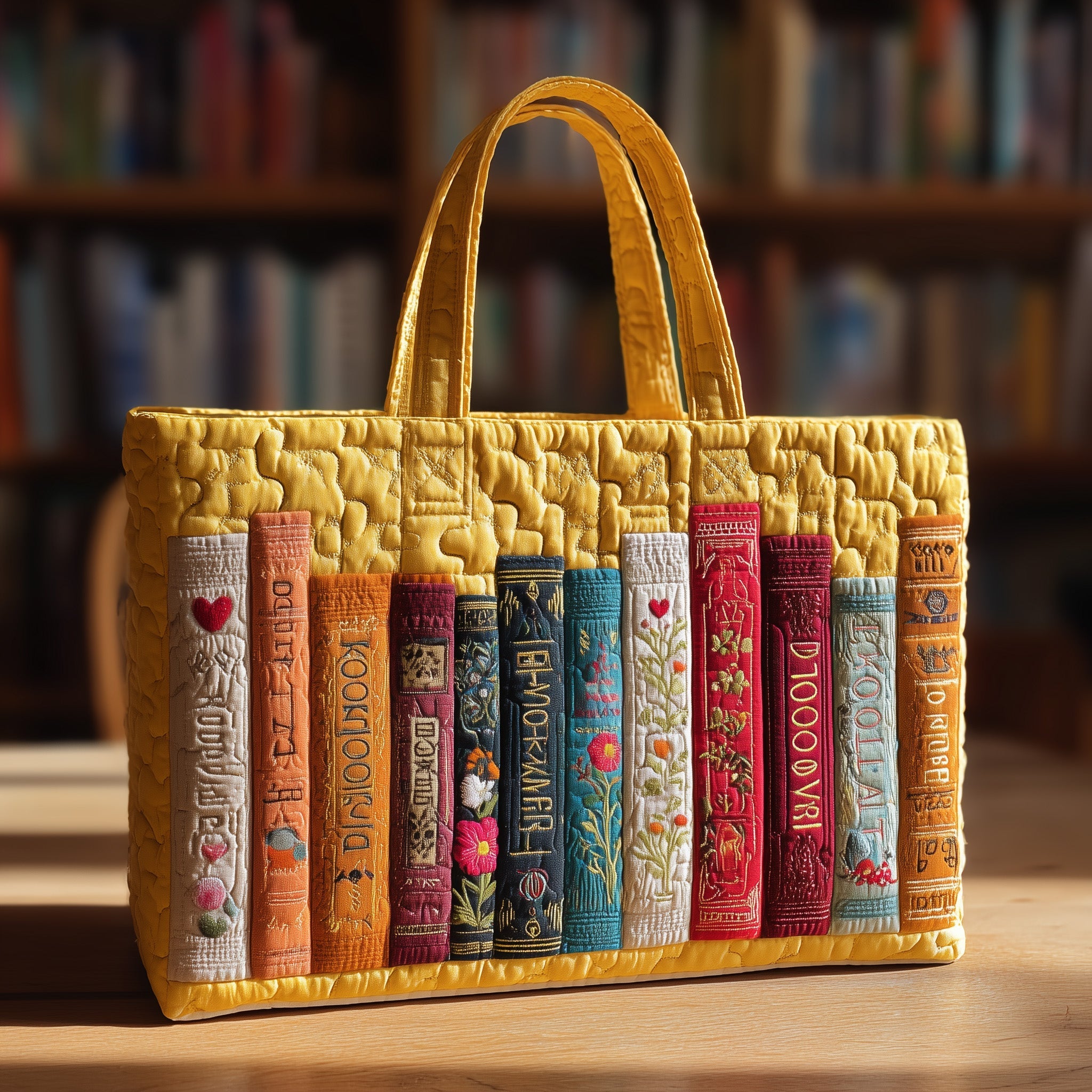 Booktrovert Quilted Tote Bag Cool Tote Bags For Women Best Unique Book Gifts