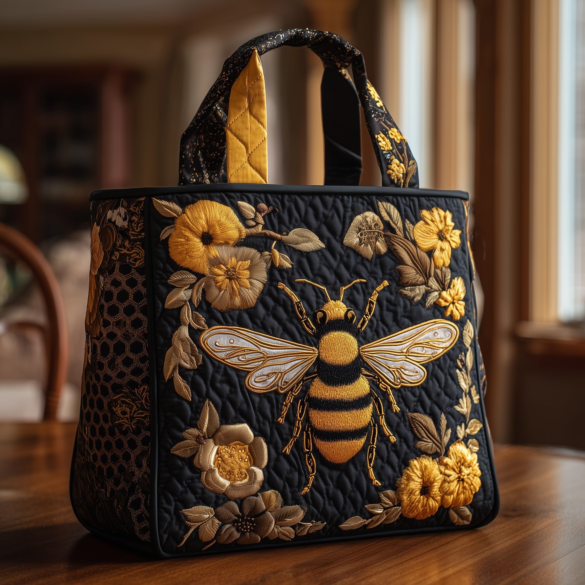 Bumble Bee Quilted Tote Bag The Perfect Tote Bag Bee Themed Gifts For Her