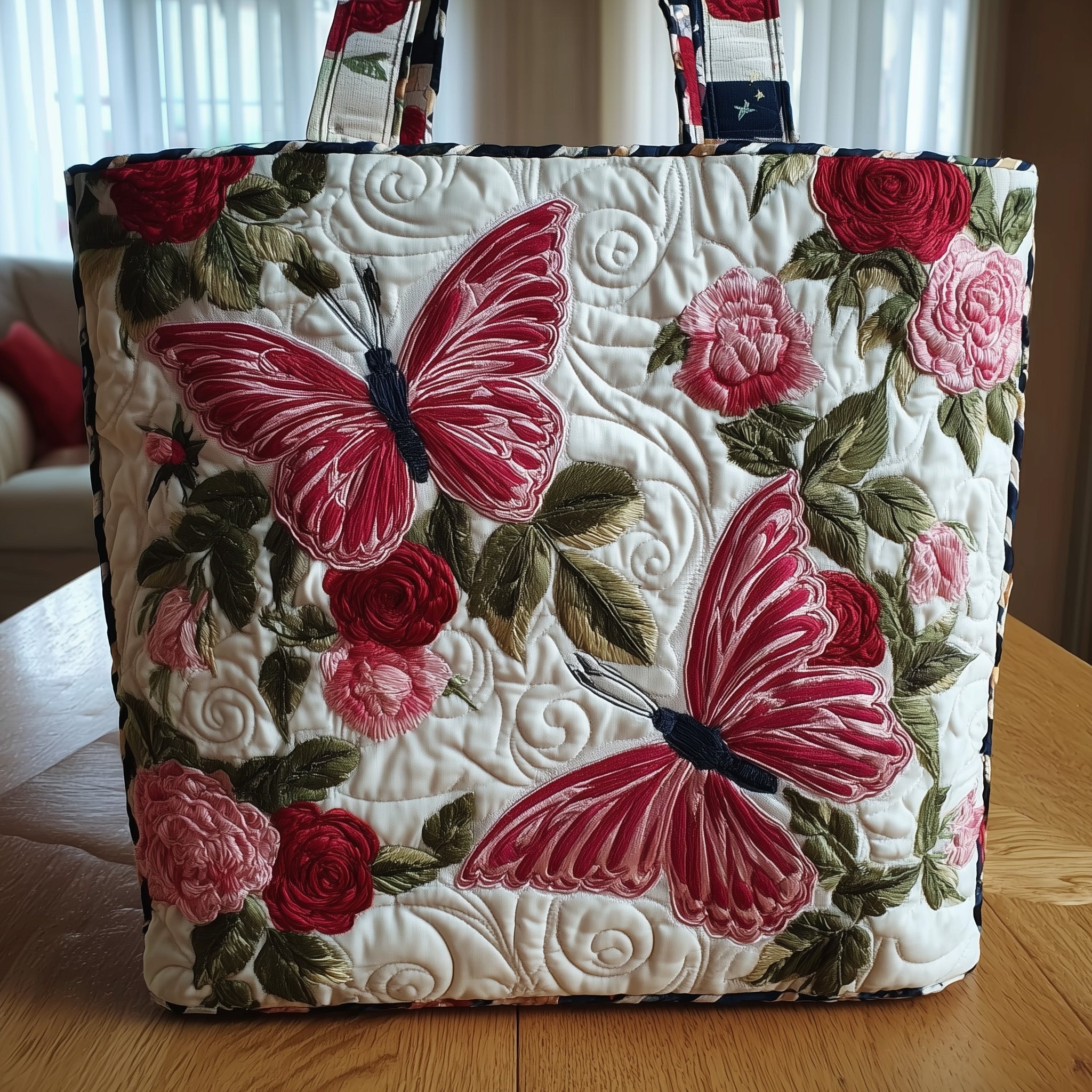 Butterfly Quilted Tote Bag Best Bags For Women Gifts With Butterfly Theme