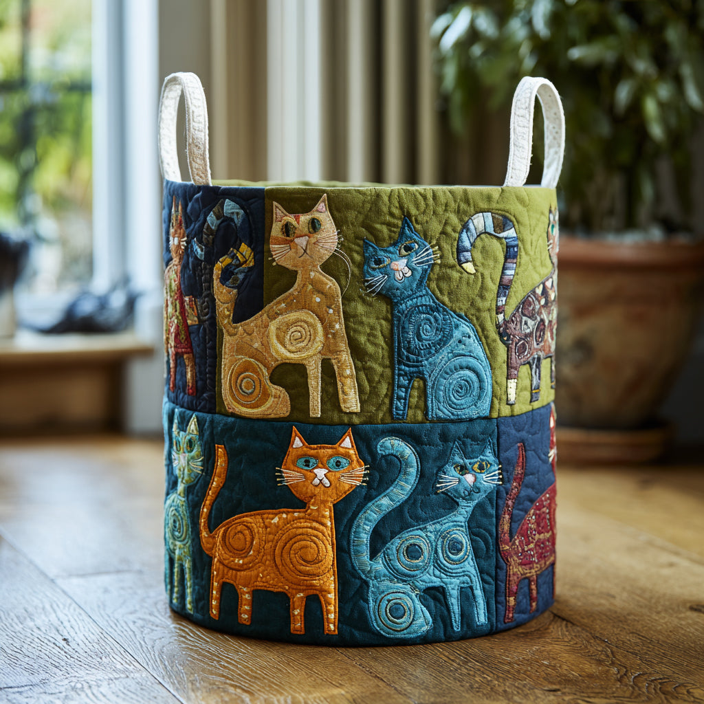 Cat Haven Laundry Basket Cute Best Modern Laundry Clothes Hamper Best Cat Themed Gifts