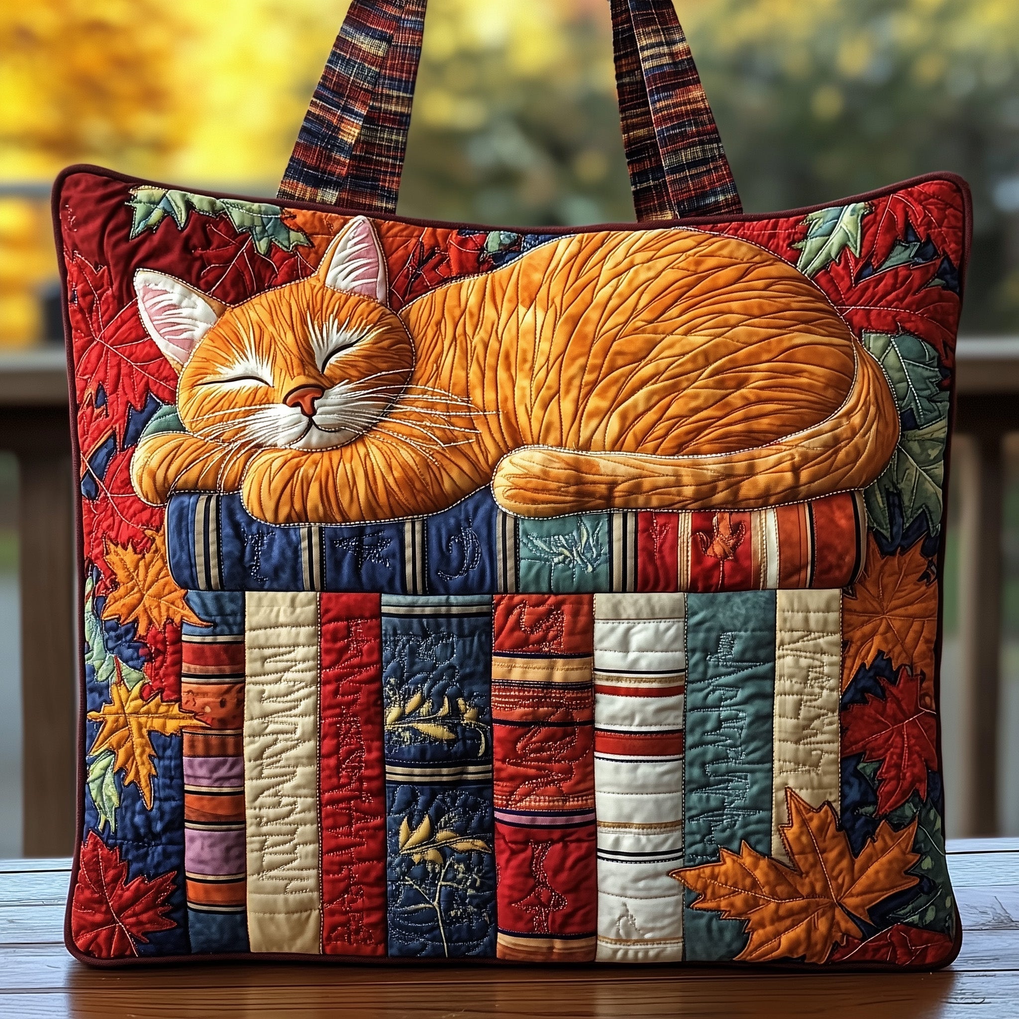 Cat Tales Quilted Tote Bag Best Totes For Women Cat Things For Cat Lovers
