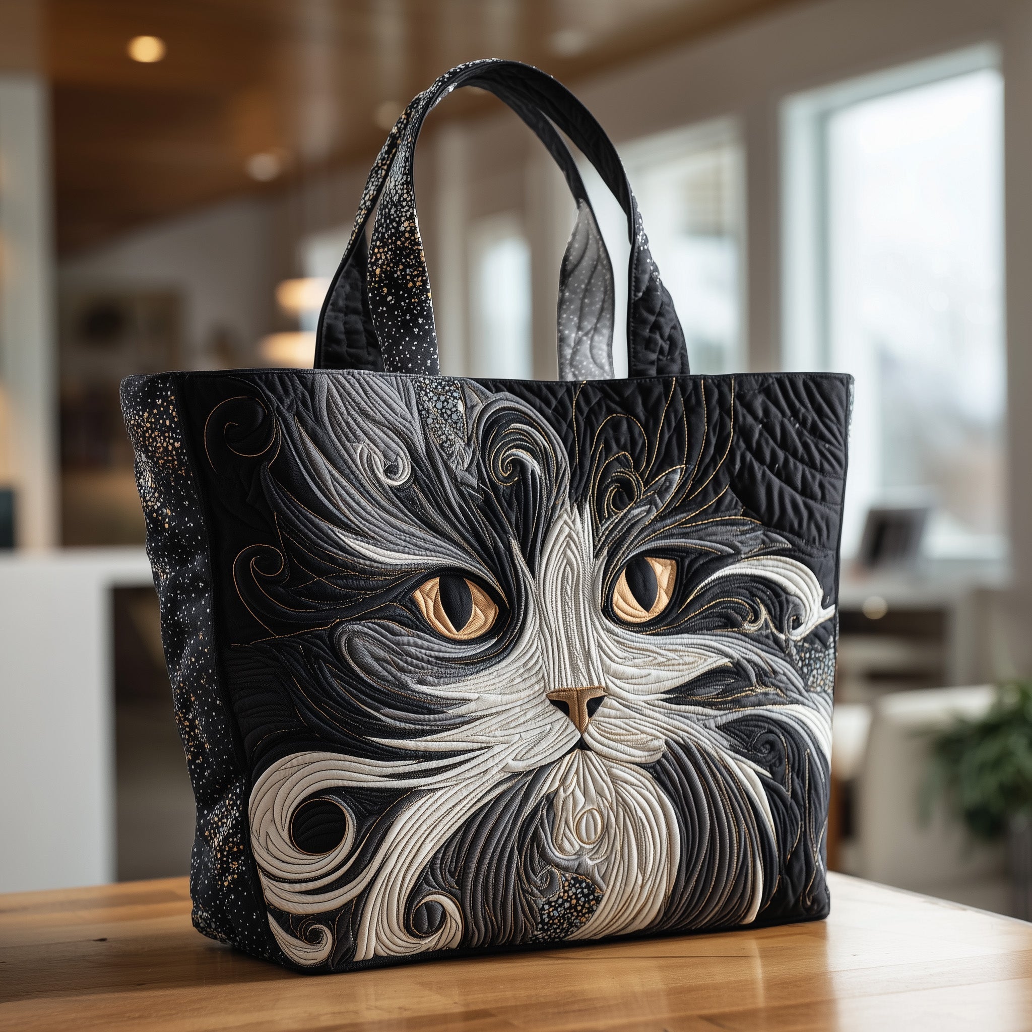 Catitude Quilted Tote Bag Best Bags For Women Awesome Gifts For Cat Lovers