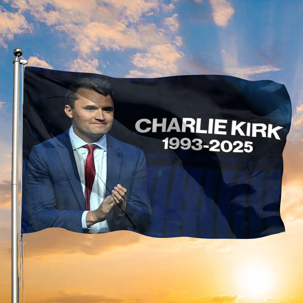 Charlie Kirk American Flag Charlie Kirk Merch Outdoor Decor Gift For Supporters
