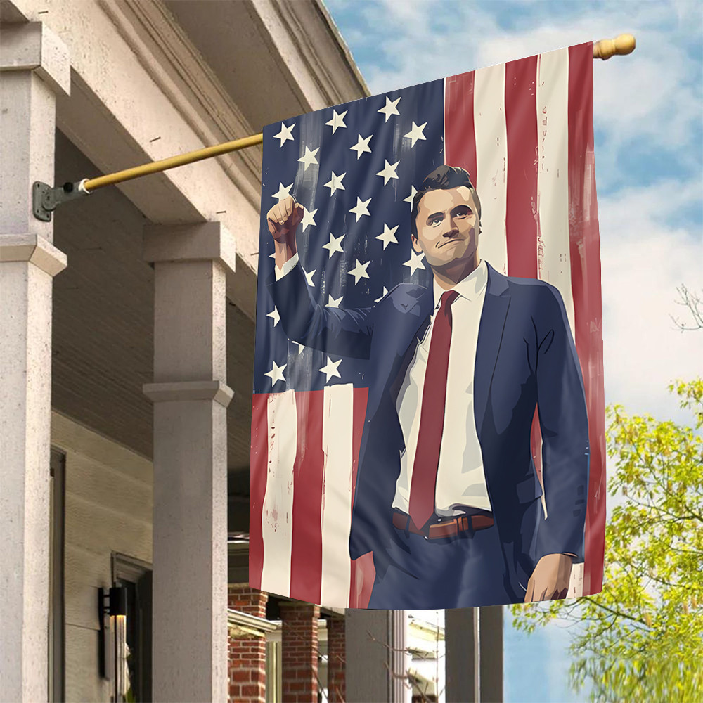 Charlie Kirk American Flag Freedom Charlie Kirk Merch Indoor Outdoor Decor