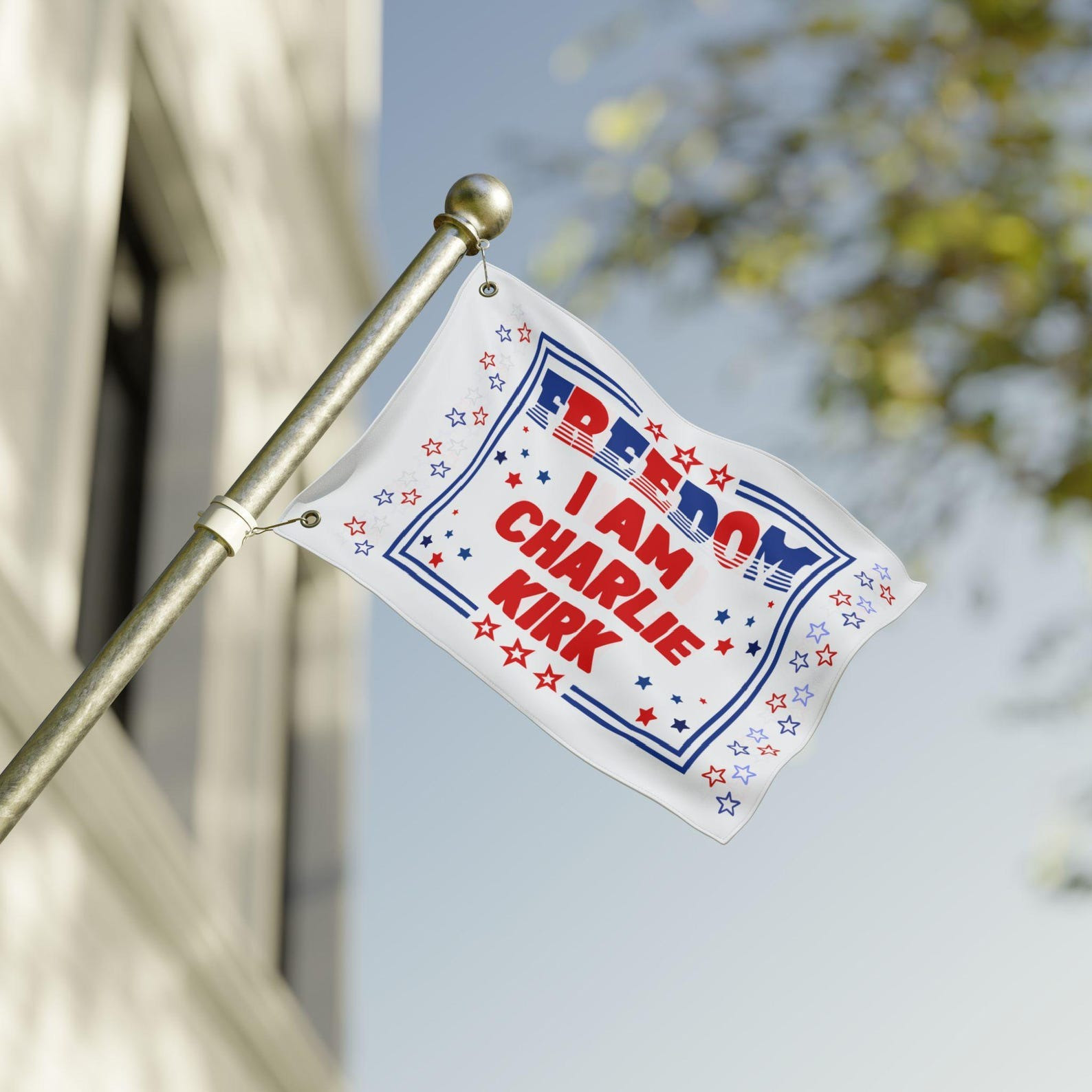 Charlie Kirk Flag Freedom I Am Charlie Kirk Charlie Kirk Merchandise For Trump Supporters