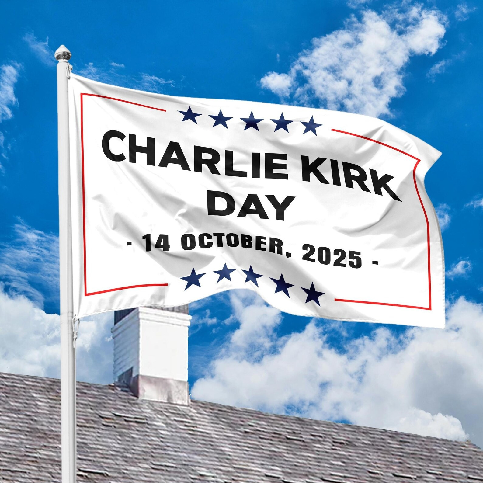Charlie Kirk Flag October 14 2025 Honor National Day Of Remembrance Charlie Kirk Merch Store