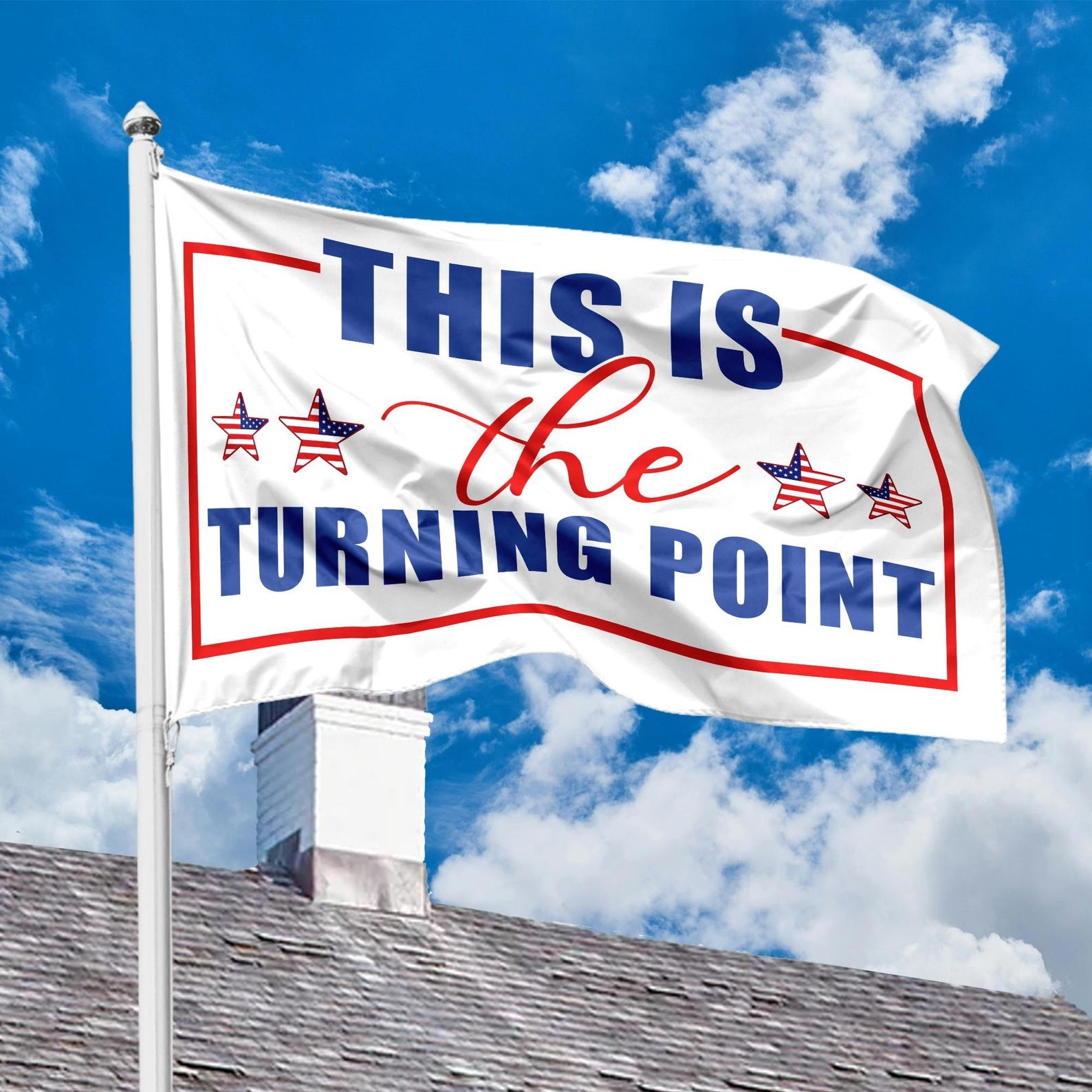 Charlie Kirk Flag This Is Turning Point USA Merchandise Banner Trump Supporters Decor