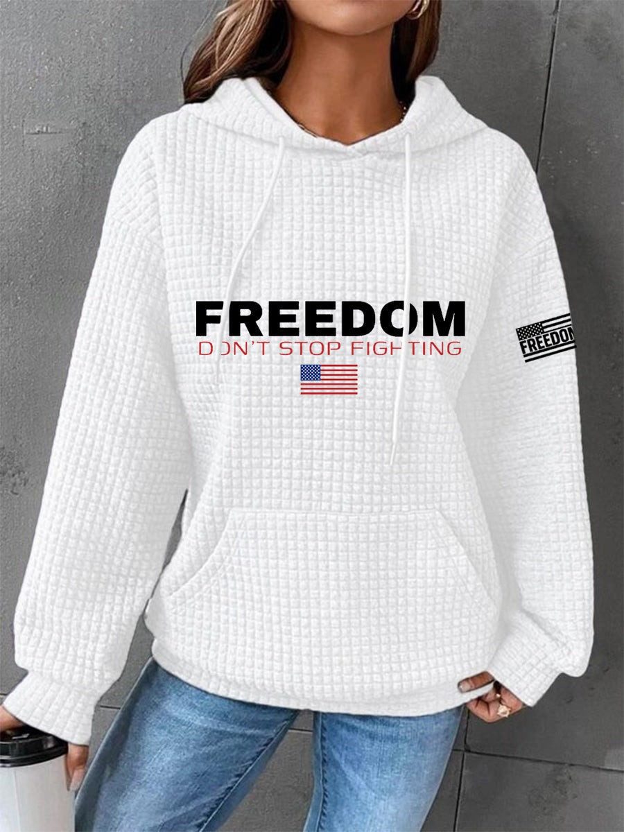 Charlie Kirk Freedom Don't Stop Fighting Men's T-Shirt Trump Support Merch Apparel - Image 6