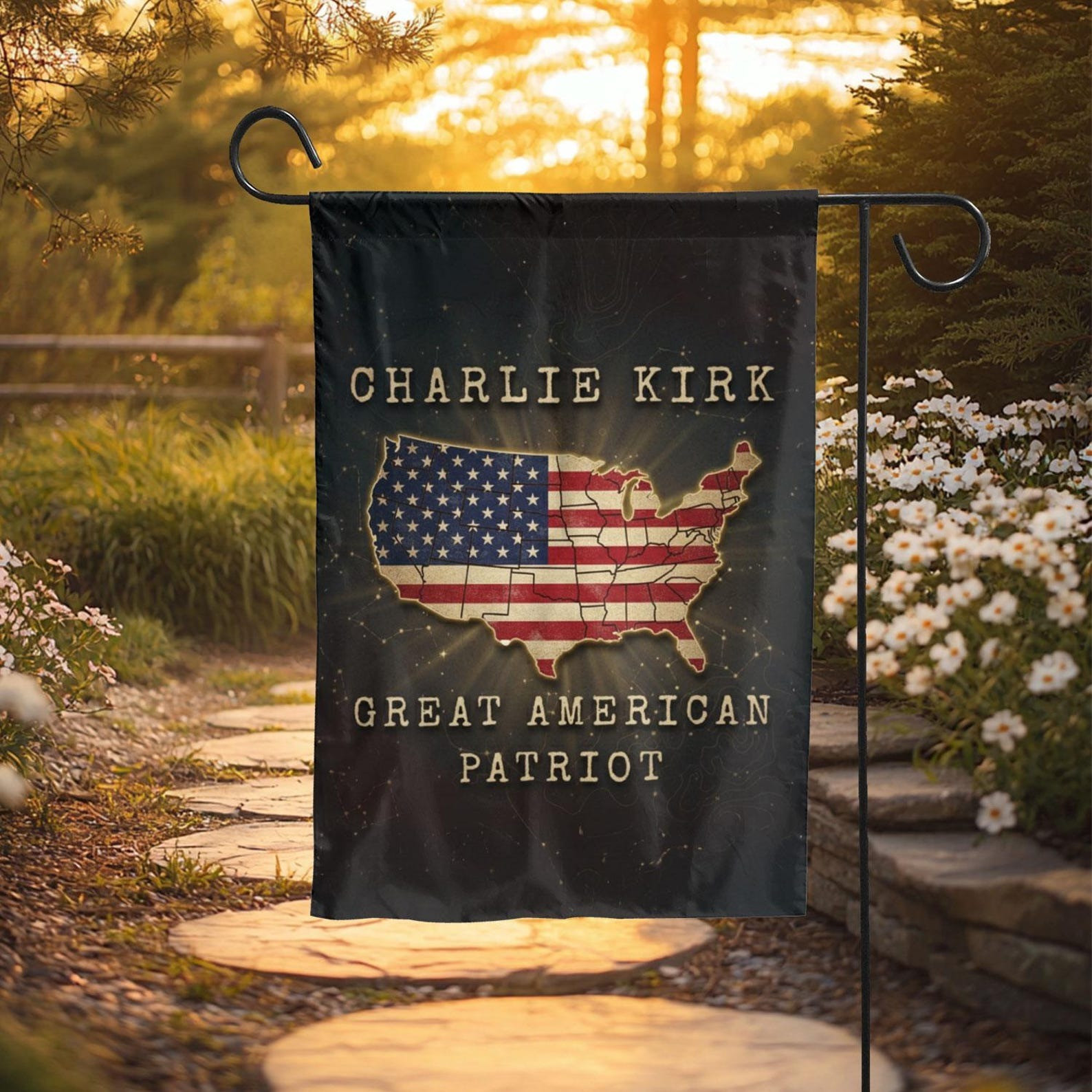 Charlie Kirk Freedom Flag Charlie Kirk Great American Patriot Charlie Kirk Merchandise Flag
