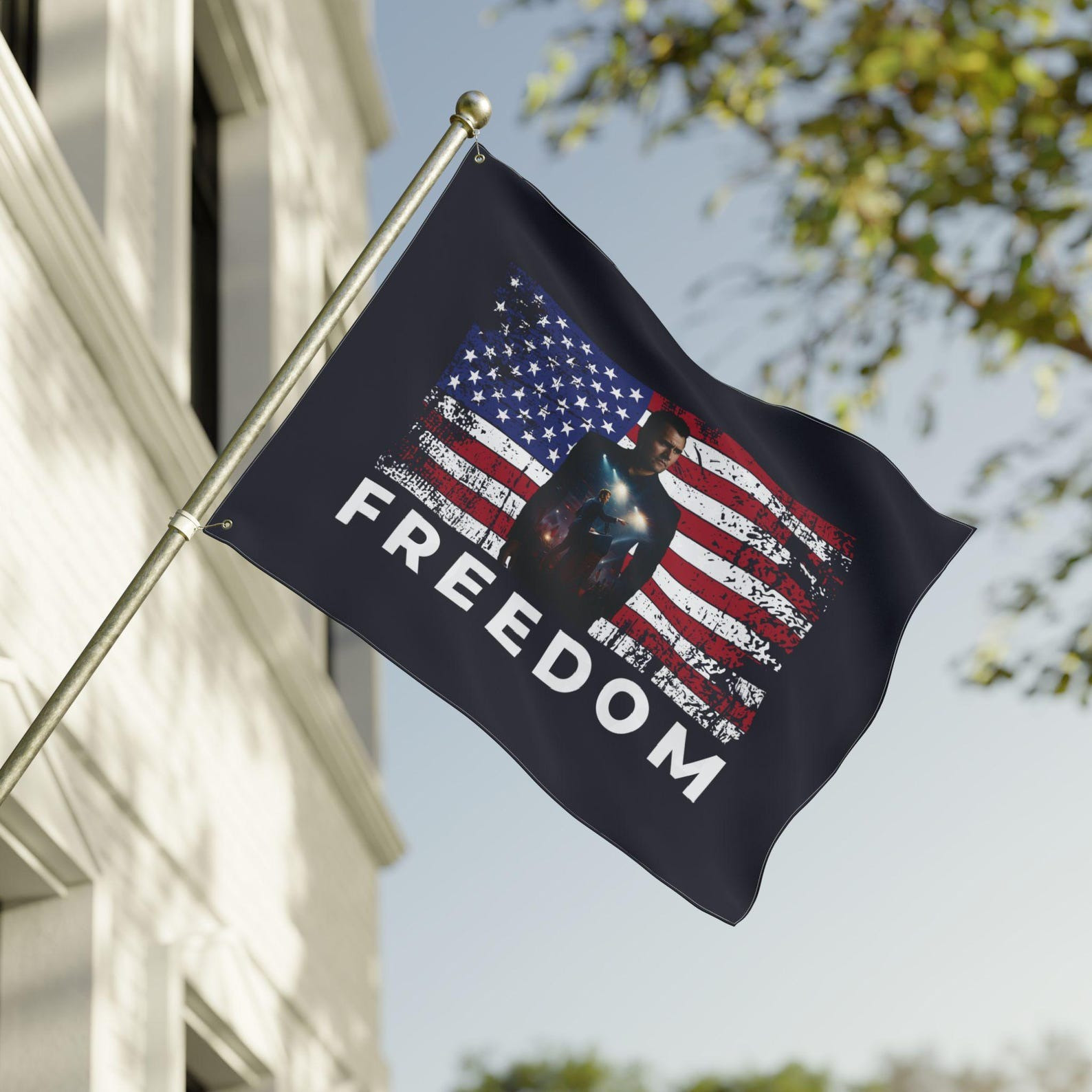 Charlie Kirk Freedom Flag RIP The Hero Turning Point USA TPUSA Merch Banner For Supporters