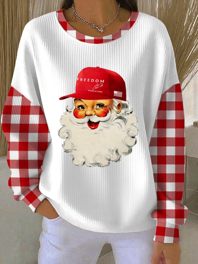 Charlie Kirk Freedom Santa Claus Christmas Sweatshirt Xmas Holiday 2025 Clothing Best Gifts