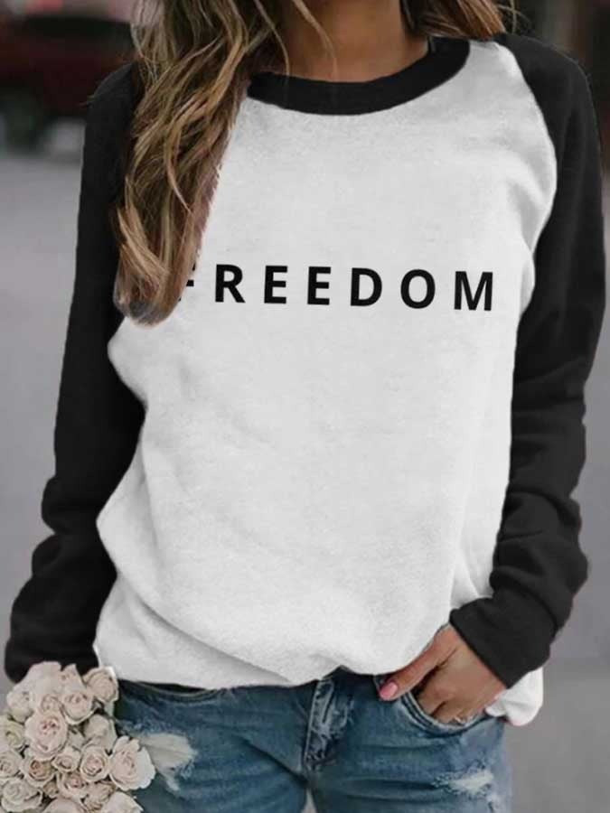 Charlie Kirk Freedom Women's Sweatshirt Was Wearing Memorial Charlie Kirk Wore Clothing - Image 2