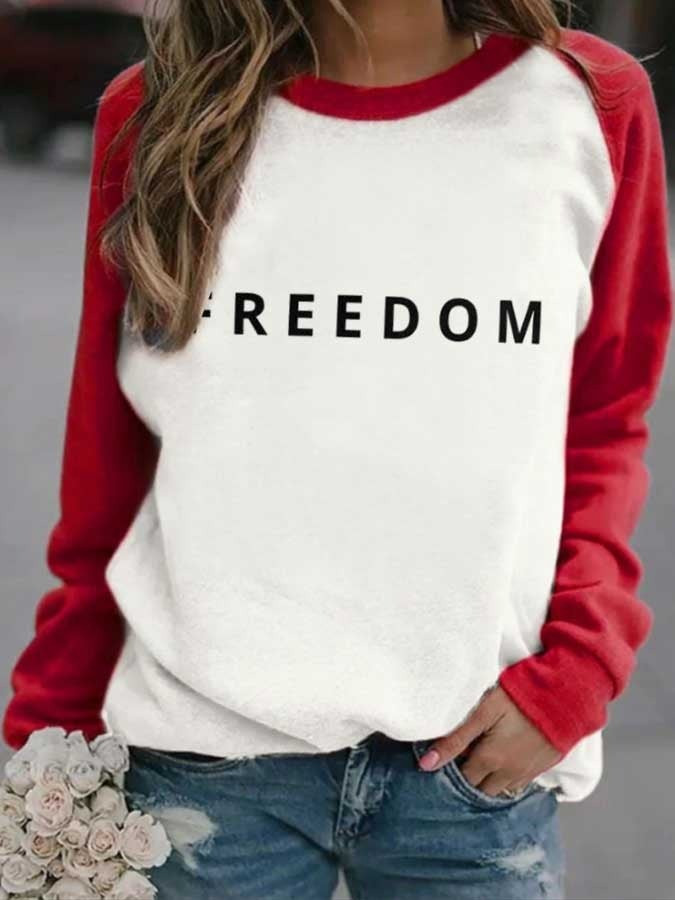 Charlie Kirk Freedom Women's Sweatshirt Was Wearing Memorial Charlie Kirk Wore Clothing