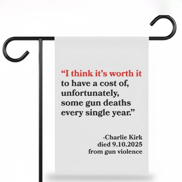 Charlie Kirk I Think It's Worth It Flag Remembrance Charlie Kirk Memorial Merchandise Decor