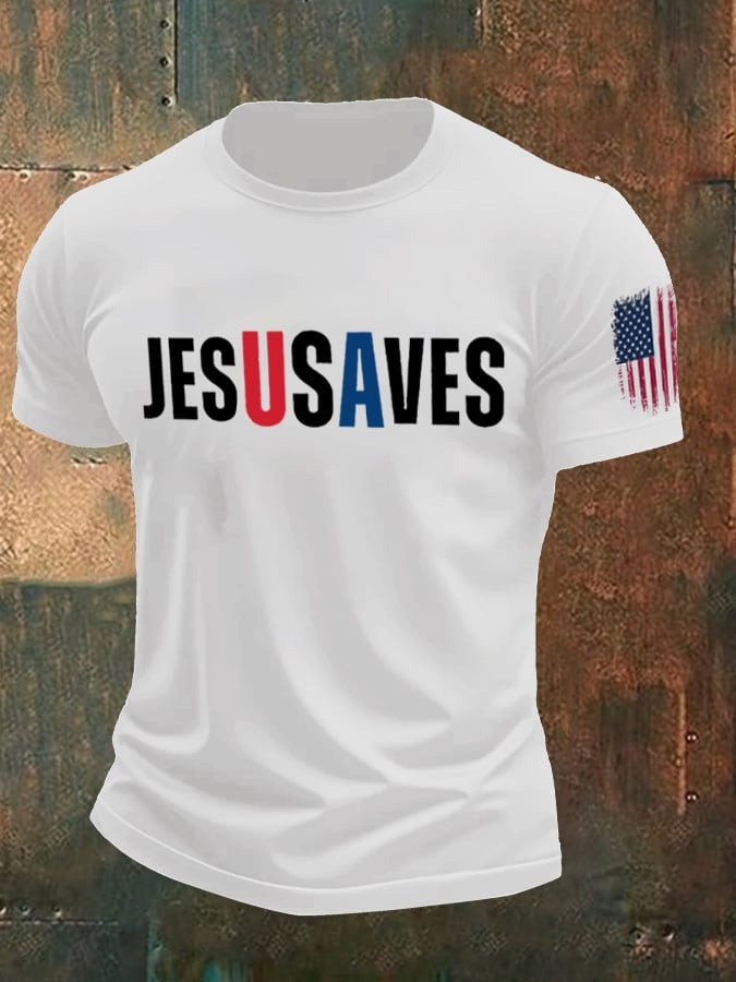 Charlie Kirk Jesus Save T-Shirt RIP Charlie Kirk Memorial Merch Clothes For Sale - Image 2