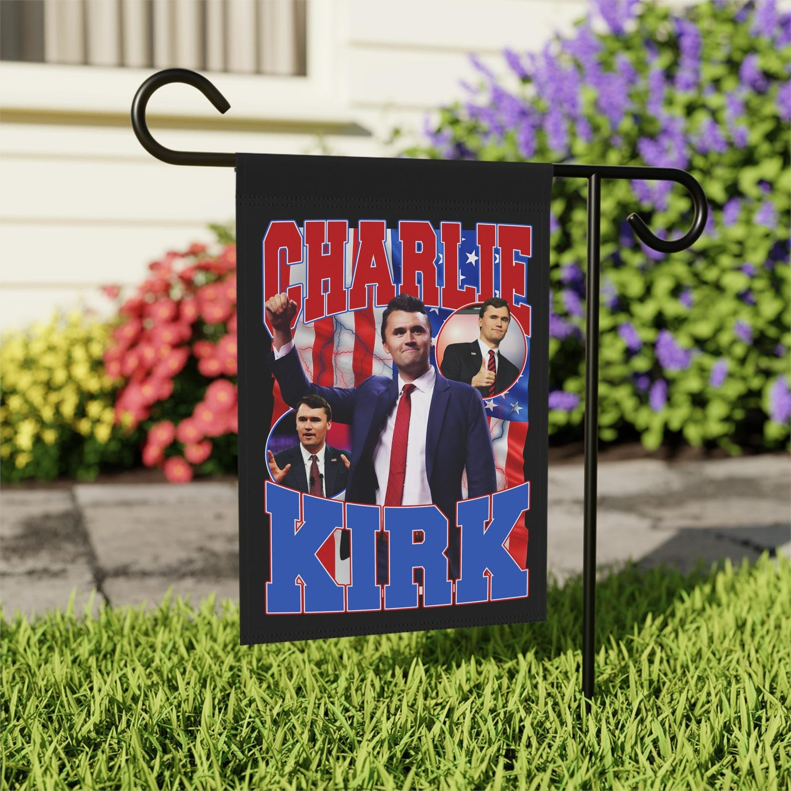 Charlie Kirk Patriotic Garden Flag Stand Against Violence Charlie Kirk Gifts For Activist