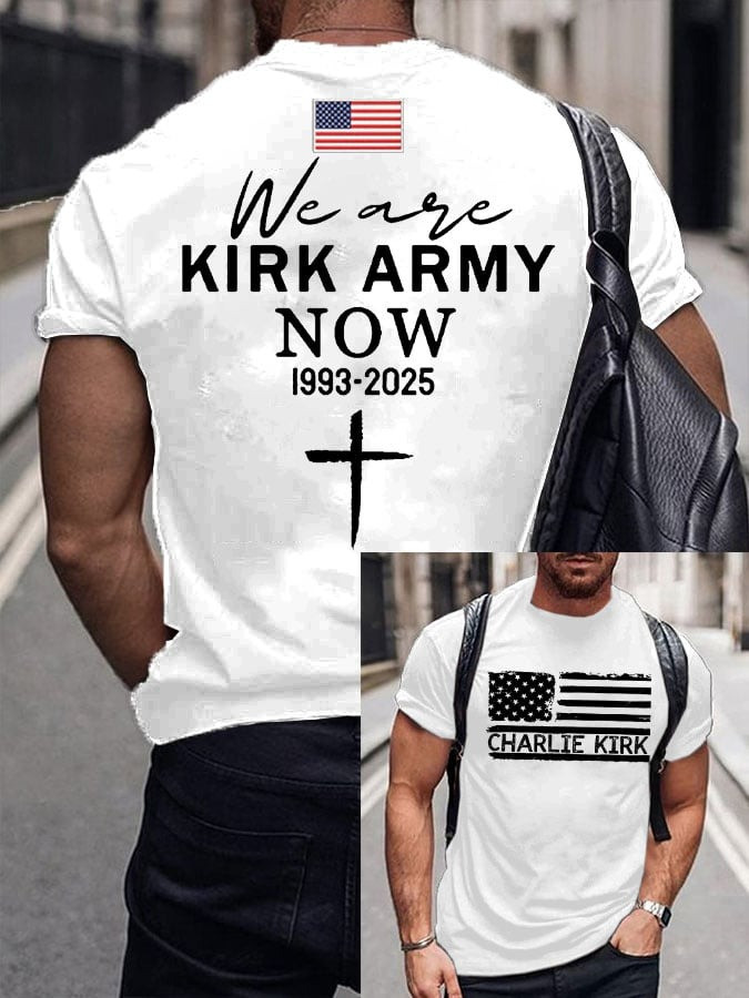 Charlie Kirk T-Shirt We Are Kirk Army Now Clothing R.I.P Charlie Kirk Legend Shirts