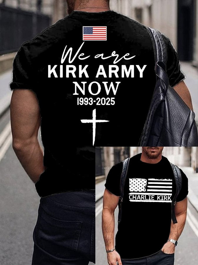 Charlie Kirk T-Shirt We Are Kirk Army Now Clothing R.I.P Charlie Kirk Legend Shirts - Image 2