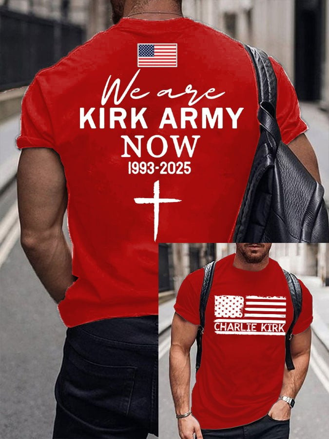 Charlie Kirk T-Shirt We Are Kirk Army Now Clothing R.I.P Charlie Kirk Legend Shirts - Image 3