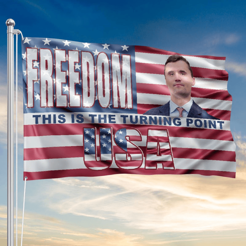 Charlie Kirk This Is The Turning Point USA Flag Patriotic American Flag TPUSA Merch For Sale