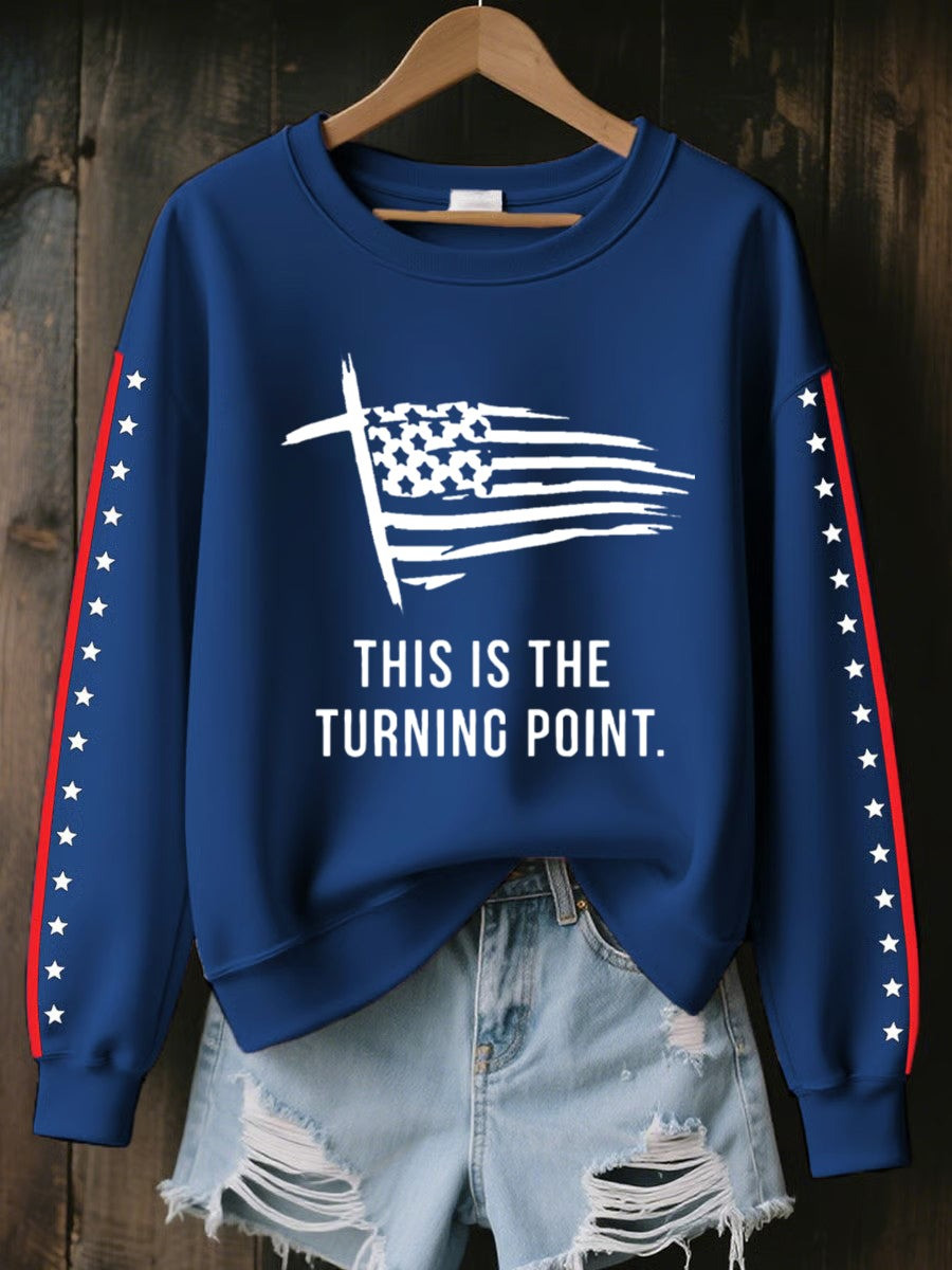 Charlie Kirk This Is The Turning Point USA Sweatshirt TPUSA Charlie Kirk Memorial Apparel - Image 2