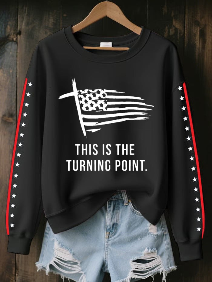 Charlie Kirk This Is The Turning Point USA Sweatshirt TPUSA Charlie Kirk Memorial Apparel