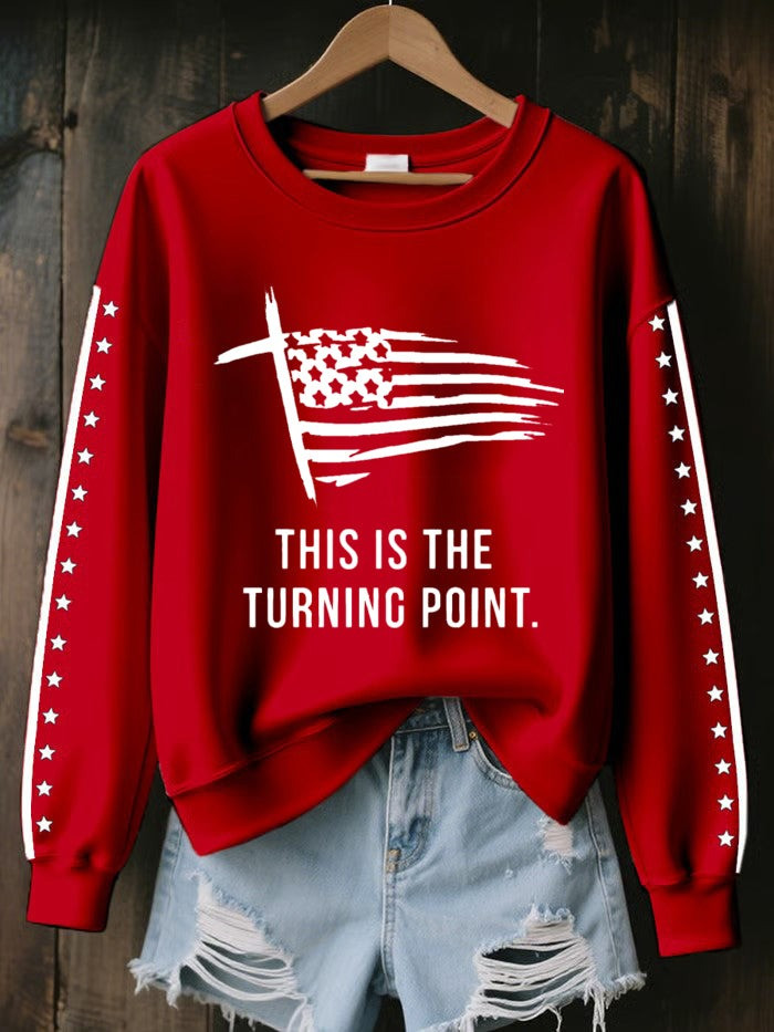 Charlie Kirk This Is The Turning Point USA Sweatshirt TPUSA Charlie Kirk Memorial Apparel - Image 3
