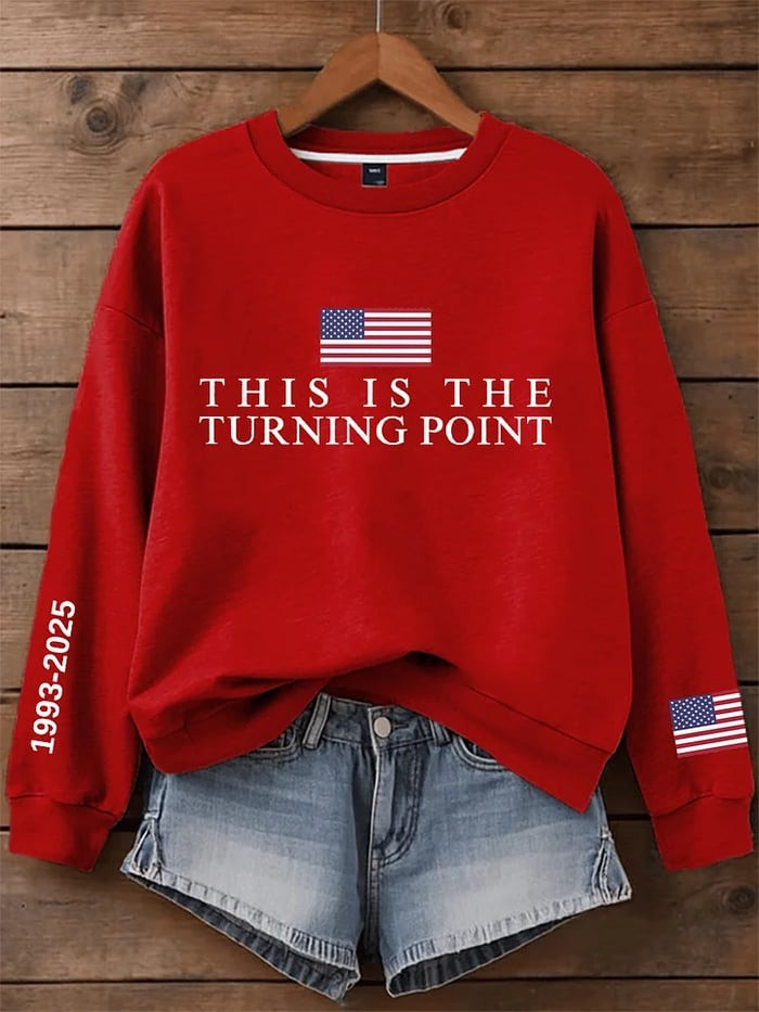Charlie Kirk This Is The Turning Point USA Sweatshirt TPUSA Memorial Merch Gifts For Her