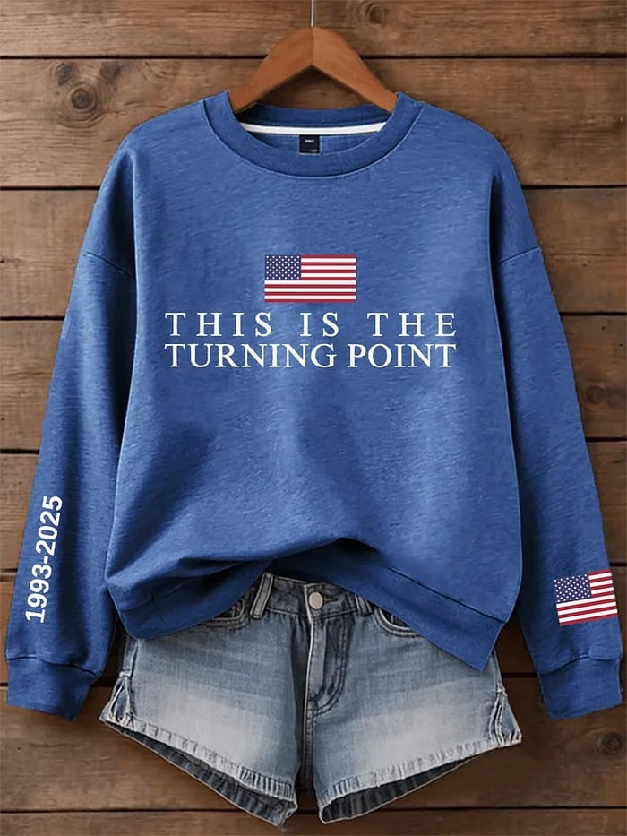 Charlie Kirk This Is The Turning Point USA Sweatshirt TPUSA Memorial Merch Gifts For Her - Image 2