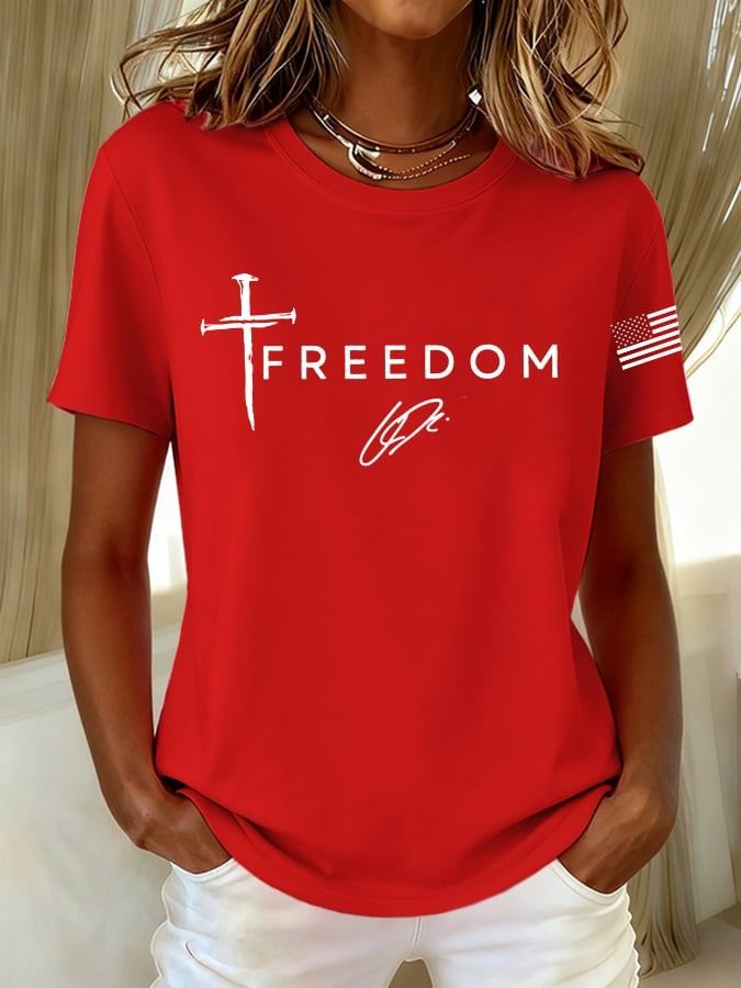 Charlie Kirk White Freedom Shirt Signed TPUSA Faith Charlie Kirk Memorial Tee Shirts