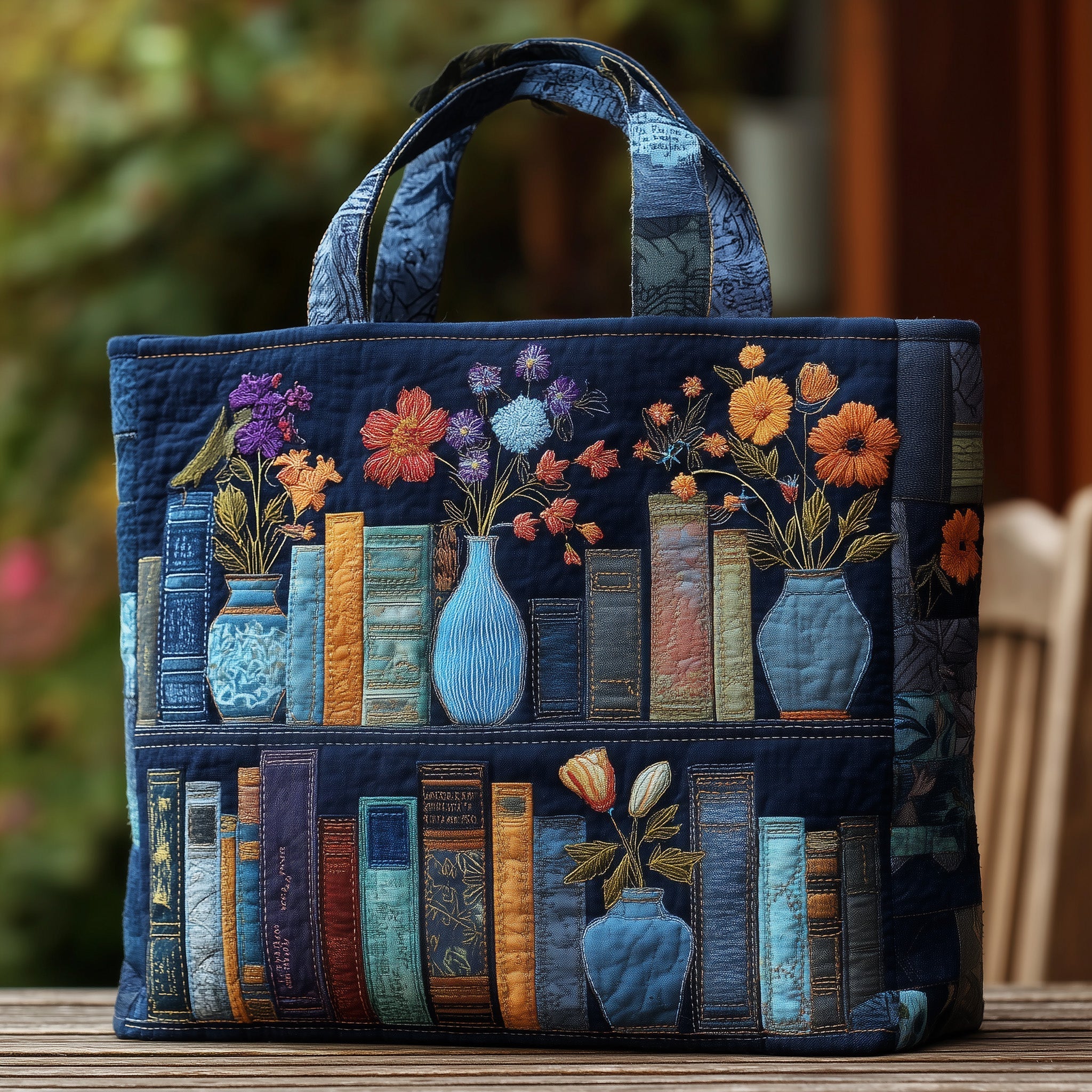 Charming Book Quilted Tote Bag Great Tote Bags For Women Gifts Ideas For Book Lovers
