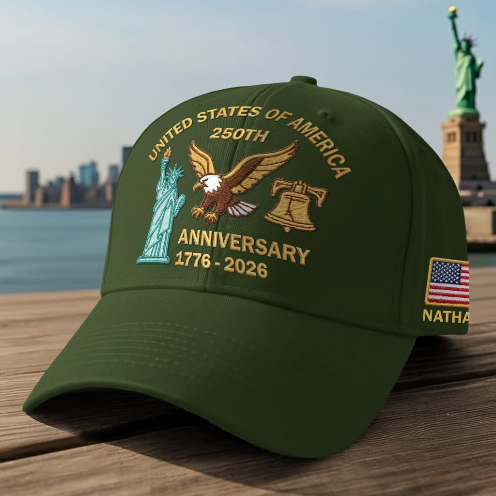 Custom Eagle America 250th Anniversary Hat 1776 2026 Patriotic Gifts For Veterans Day 2025
