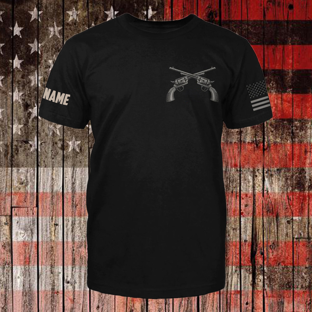 Custom Minnesota Flag Skull And Gun Shirt When Guns Are Outlawed I;ll Become An Outlaw - Image 2