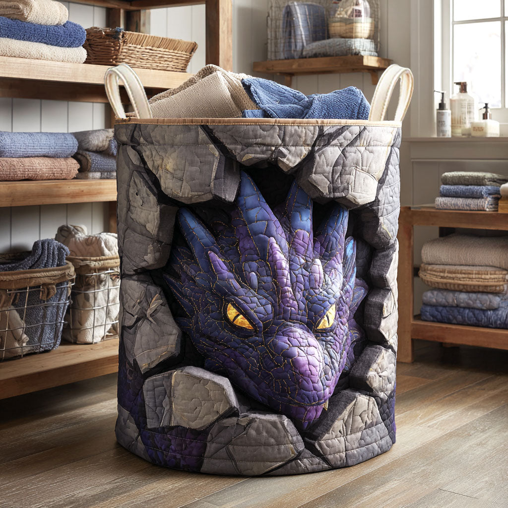 Dragon Amethyst Guardian Laundry Basket Laundry Unique Dragon Gifts Items Ideas For Him