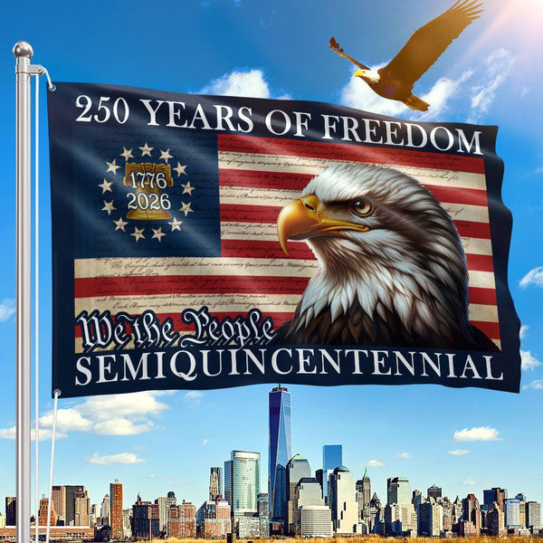 Eagle 250 Years Of Freedom American Flag Semiquincentennial Patriotic Gifts For Him