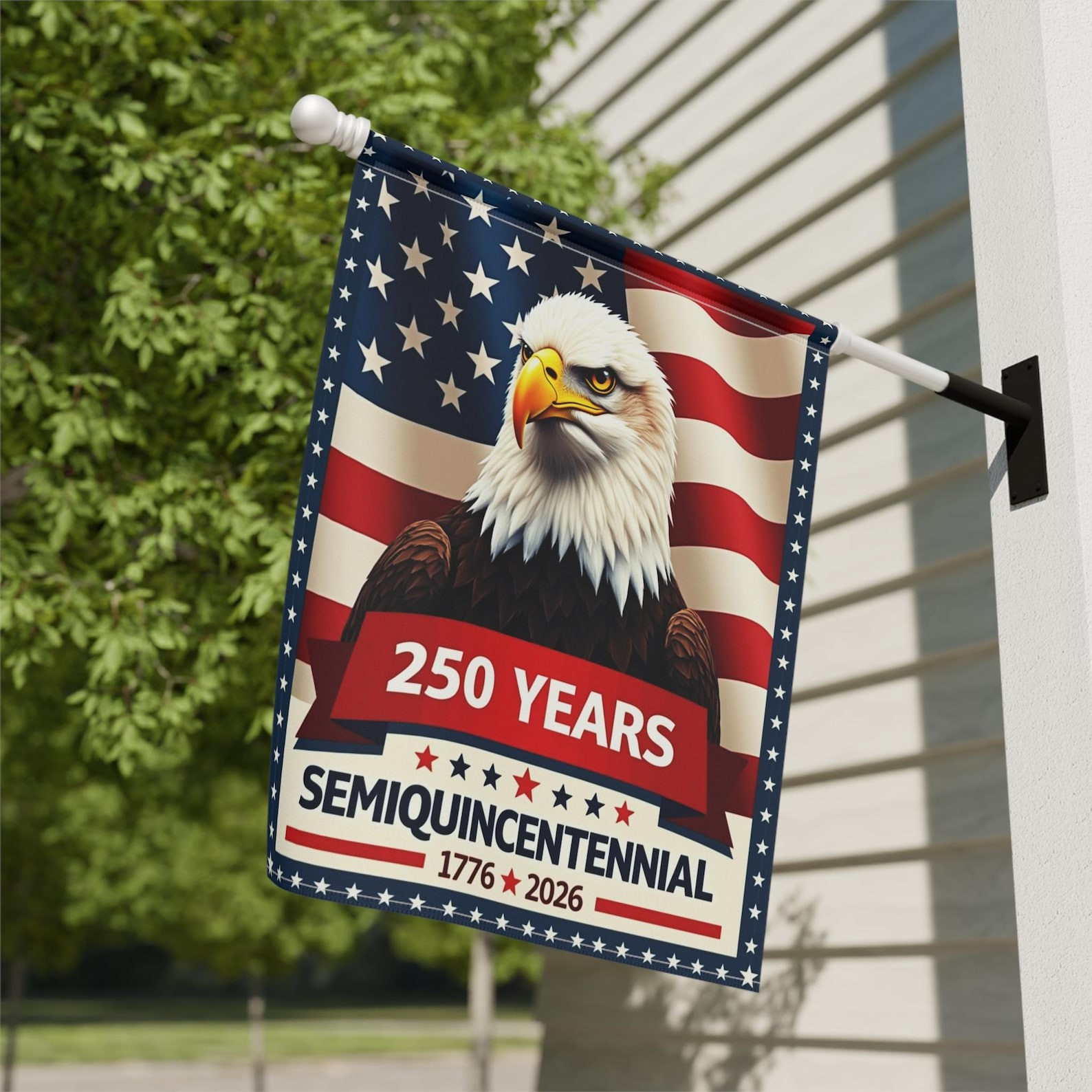 Eagle 250 Years Semiquincentennial Flag American Outdoor Decor Patriotic Flag Gifts