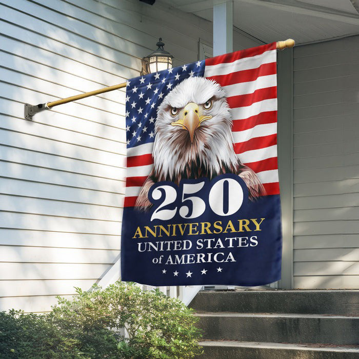 Eagle 250Th Anniversary Semiquincentennial Flag United States Of America Patriotic Hanging