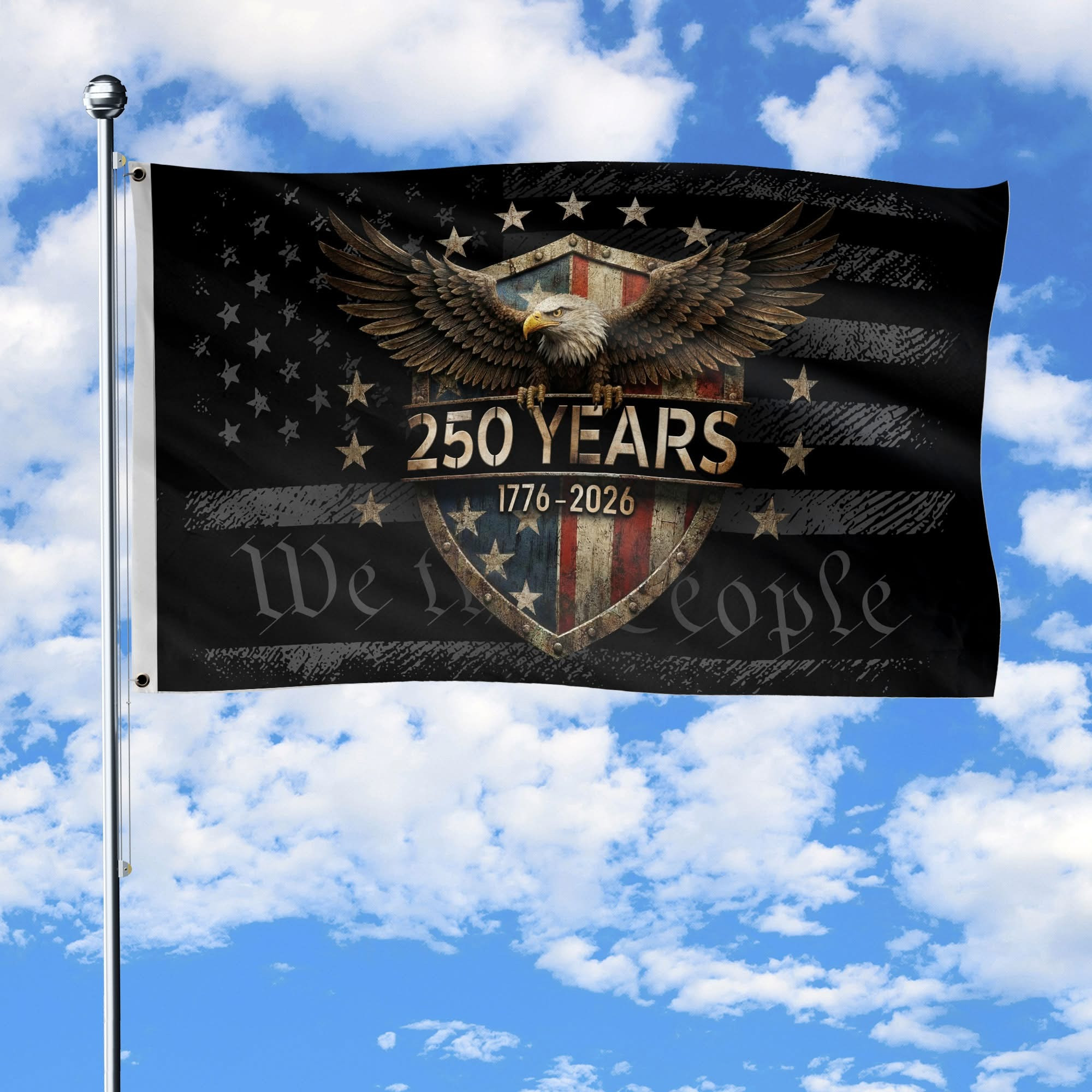 Eagle America 250 Years Anniversary Flag 1776 2026 We The People USA Flag Patriotic Home Decor