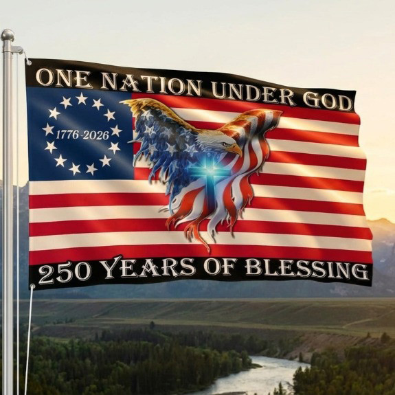 Eagle One Nation Under God 250 Years Of Blessing 250 American Flag Best Christian Gifts